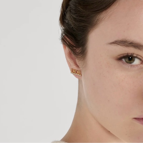 Like new Dior Gold and Silver Crystal Earrings - Picture 3 of 15